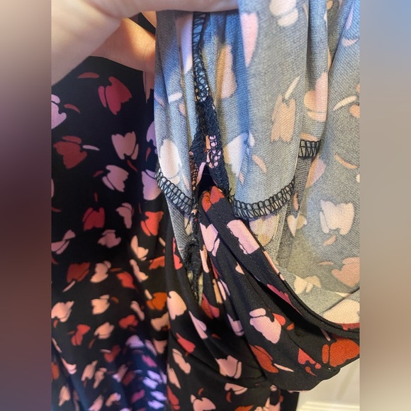 Eloquii Parisian Petals Full Sleeve Wrap Dress Size 4X - Picture 5 of 7